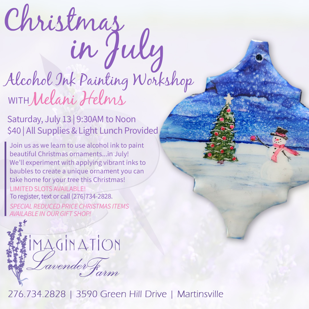Christmas in July Alcohol Ink Workshop