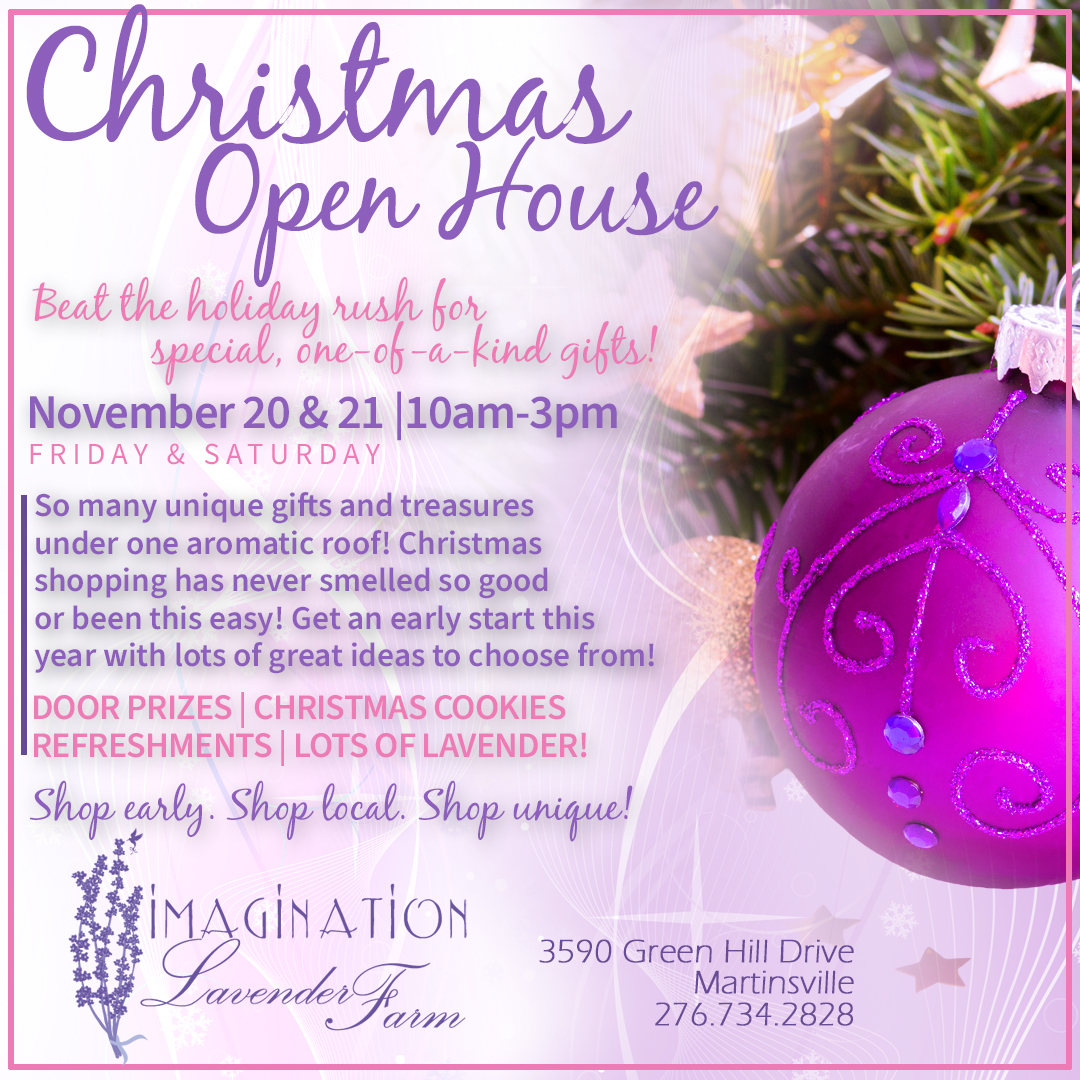 Christmas Open House - NOVEMBER 20 AND 21